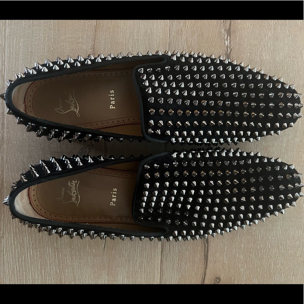 Christian louboutin dandelion spikes flat 43.5